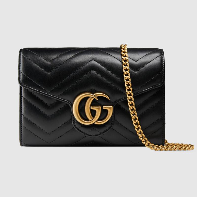 Gucci GG Marmont Matelasse Mini Bag 474575 Black